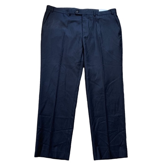 Lauren Ralph Lauren Black NWT Ultra Flex Pants Edgewood 100% Wool 40x30 - Picture 5 of 15